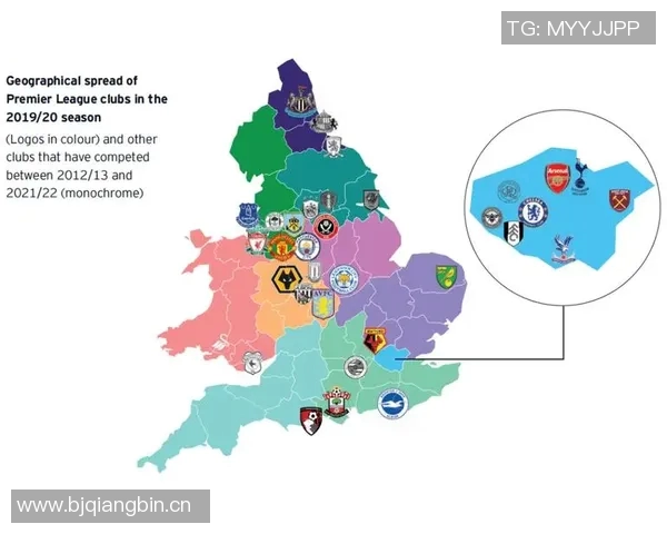 英超球队所在地城市地图及地理分布概览